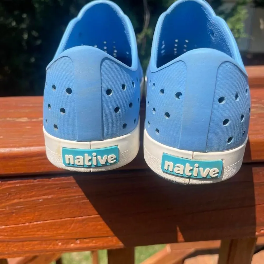 Native Shoes Youth 3 Jefferson Baby Blue White Water Sandals
